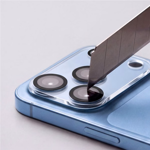 Skaidri grūdinto stiklo kameros apsauga „Tech-Protect Cam Fit+“, skirta „Apple iPhone 18 Pro Max“