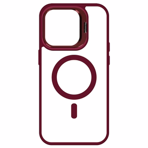 Tel Protect Magnetinis dėklas telefonui su stovu Iphone 14 bordo
