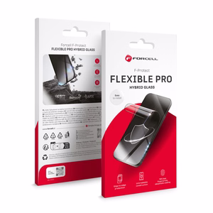 Гибридное стекло для iPhone 16 Pro Forcell Flexible 5D чёрный