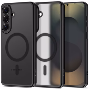 Tech-Protect BasicMag MagSafe Dėklas for Samsung Galaxy S26 - skaidrus juodas