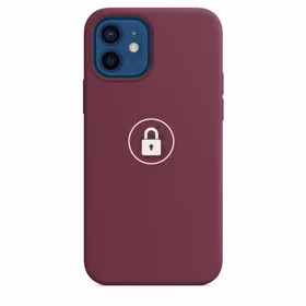 Dėklas "Silicone Case v2" skirtas iPhone 12 (12 Pro) / Plum / su įpakavimu