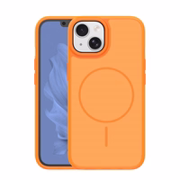 Frame Thin Mag dėklas for iPhone 14 6,1" oranžinis