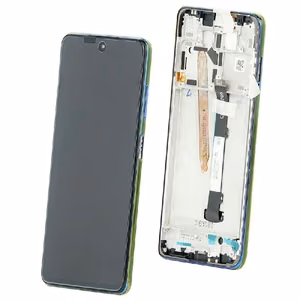 LCD экран Xiaomi Poco X3 Pro/X3/X3 NFC с тачскрином с рамкой Frost Blue Оригинал (сервисная упаковка)
