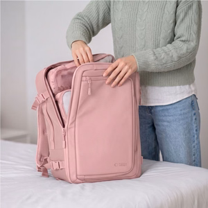 Tech-Protect Defender S50 kuprinė Ryanair ir Wizzar, 20L nešiojamam kompiuteriui - rožinė