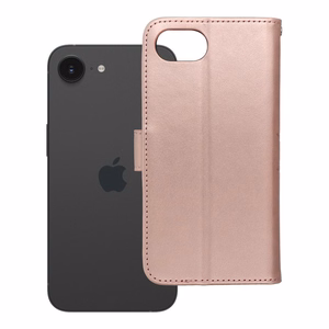 MEZZO Book dėklas telefonui IPHONE 16e (SE 4 2025) - mandalos rožinė auksinė