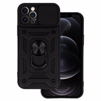 Slide Camera Armor dėklas telefonui Iphone 12 Pro Max juodas