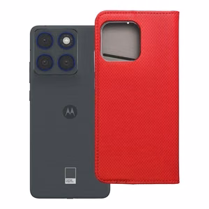 SMART CASE Book dėklas skirtas Motorola Edge 70 - raudonas