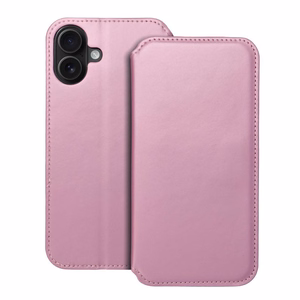 Dėklas telefonui (dviejų kišenių) IPHONE 16 Plus - rožinis