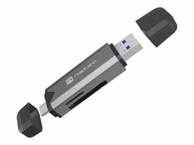 NATEC Scarab 3 kortelių skaitytuvas USB-A/C