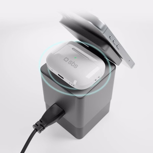 SBS Power Dock 6-in-1 su MagSafe, stovu ir USB-C kabeliais 65W – juodas