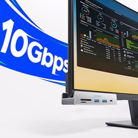 "Orico MH5PC" USB-C / 2x USB-A 3.2 + 1x USB-C 3.2 + 1x SD&TF - sidabrinės spalvos