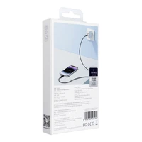 WiWU - Platinum serijos duomenų kabelis Wi-C013 USB C į Lightning 30W 1,2m - juodas