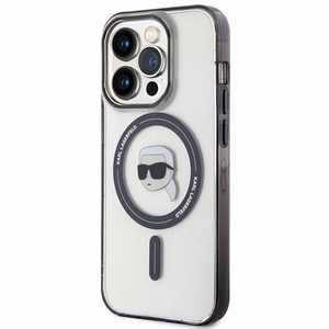 Dėklas telefonui Karl Lagerfeld KLHMP15LHKHNOTK iPhone 15 Pro - permatomas (m)