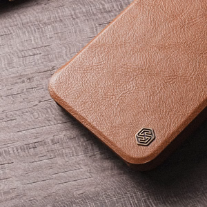 Dėklas Nillkin Qin Pro Leather Apple iPhone 14 Pro Max rudas