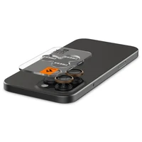 Spigen Optik Pro GLAS.TR „EZ FIT“ kameros apsauga 2-PACK iPhone 16 Pro / Pro Max - ruda