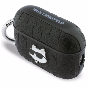 Karl Lagerfeld Monogram Choupette Head Dėklas for AirPods Pro 3 - juodas