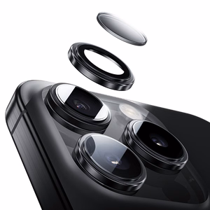 Benks Grūdintas stiklas Glass Warrior Objektyvo Apsauga kamerai Iphone 16/16 Plus (2 objektyvai) pilka