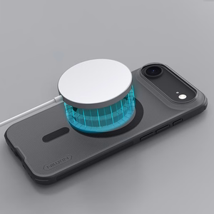 "Nillkin Super Frosted Shield Pro MagSafe" dėklas, suderinamas su "iPhone 17 Air" - skaidrus, juodas