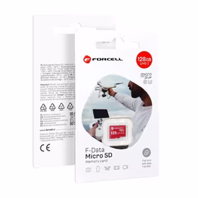 FORCELL F-DATA atminties kortelė 128GB UHS-I U3 10 klasė