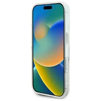 Guess IML Širdies dėklas telefonui iPhone 16 Plus - skaidrus
