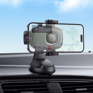 Automobilinis telefono laikiklis Hoco H76 (dashboard) juodas