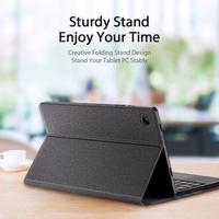 Dux Ducis "TK Series" belaidė klaviatūra / dėklas Samsung X200 (X205) Tab A8 2021 10.5" juodas