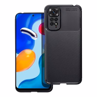 Dėklas telefonui CARBON PREMIUM XIAOMI Redmi Note 9 juodas