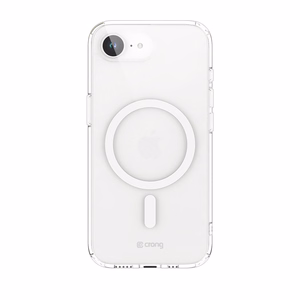 Crong Clear MAG Cover MagSafe dėklas, skirtas iPhone 17e / 16e, skaidrus