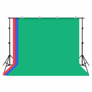 Puluz 2x3m foto fono rinkinys su stovu + foto fonai 3 vnt.