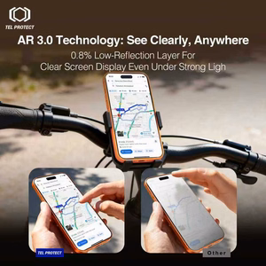 Grūdintas stiklas Tel Protect 10X AR 3.0 AntiReflective Titanium skirtas Iphone 17 Pro Max (vokas)