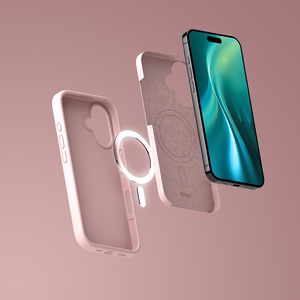 Etteri Silikoninis Mag dėklas for iPhone 16e / 17e šviesiai rožinis