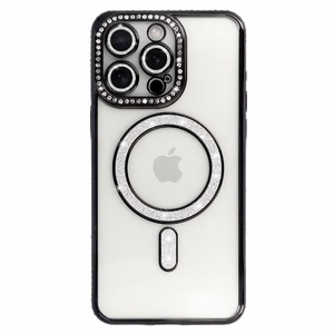Dėklas telefonui (m) Bling Magsafe Case for Samsung Galaxy A17 5G - juodas