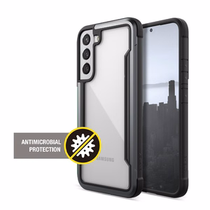 X-Doria Raptic Shield Pro dėklas, skirtas Samsung Galaxy S22+ 5G, su antimikrobine apsauga, juodas