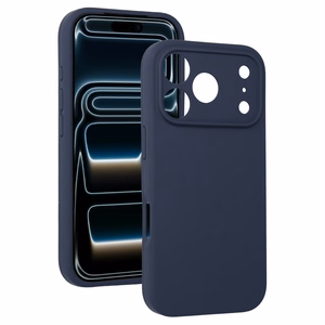 Silikoninis Lite dėklas telefonui Iphone 17 Pro tamsiai mėlynas