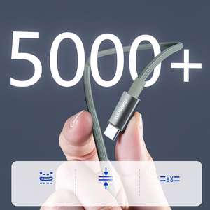 Choetech XCC-1068 PD 60W USB-C - USB-C laidas su ekranėliu 1.2 m - žalias