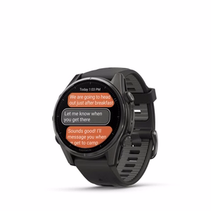Išmanusis laikrodis Garmin Fenix 8 Sapphire juodas/pilkas