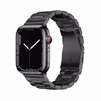 FORCELL F-DESIGN FA10 nerūdijančio plieno dirželis APPLE Watch 42 / 44 / 45 / 49 mm juodas