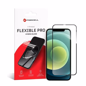 Forcell lankstus nano stiklas 5D Iphone 12/12 Pro juodas