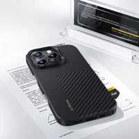 Benks Montage Magnetinis Armor Air Kevlar dėklas PC rėmas 600D+1500D (MB65) Iphone 16 Pro juodas