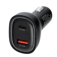 BLUE STAR automobilinis įkroviklis 3A 63W Type C + USB A PD QC3.0 AFC PPS SFC2.0 juodas