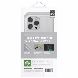 Uniq Combat Active Magclick krovimo dėklas telefonui iPhone 16 Pro Max - baltas