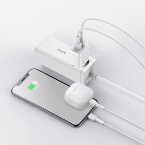 Įkroviklis Baseus Compact baltas 10.5W (2xUSB)