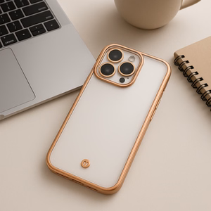 Silky Gold dėklas telefonui iPhone 16 6,1" rožinė