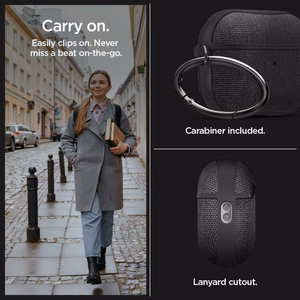 Spigen Urban Fit dėklas Apple AirPods Pro 1 / 2 - juodas