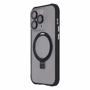 Žiedinis saugus magnetinis dėklas iPhone 13 6,1" juodas