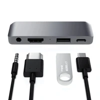 Adapter HUB 4in1 USB C Satechi Mobile Pro Hub ST-TCMPHM space pilkas