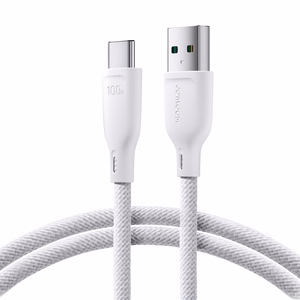 USB kabelis Joyroom (S-A34) type-C (100W 3A) 1m baltas