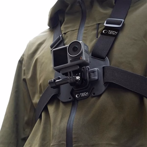 Krūtinės laikiklis TECH-PROTECT GA100 CHEST MOUNT GOPRO / DJI juodas