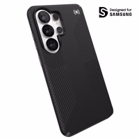 Speck Presidio2 Grip Magnet - Samsung Galaxy S26 Ultra MagSafe dėklas (juodas/Slate pilkas/baltas)