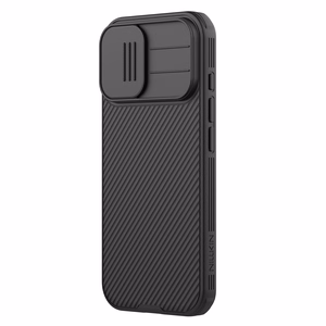 Nillkin CamShield Pro magnetinis dėklas telefonui, suderinamas su MagSafe, iPhone 17 – juodas